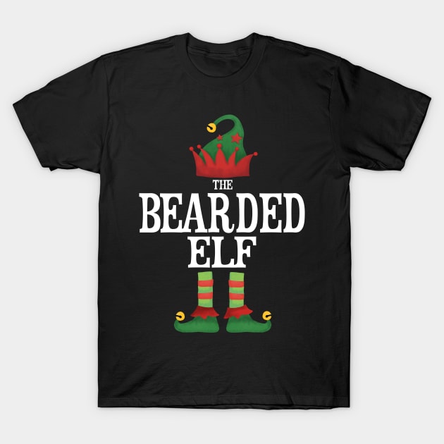 Bearded Elf Matching Family Group Christmas Party Pajamas T-Shirt by uglygiftideas